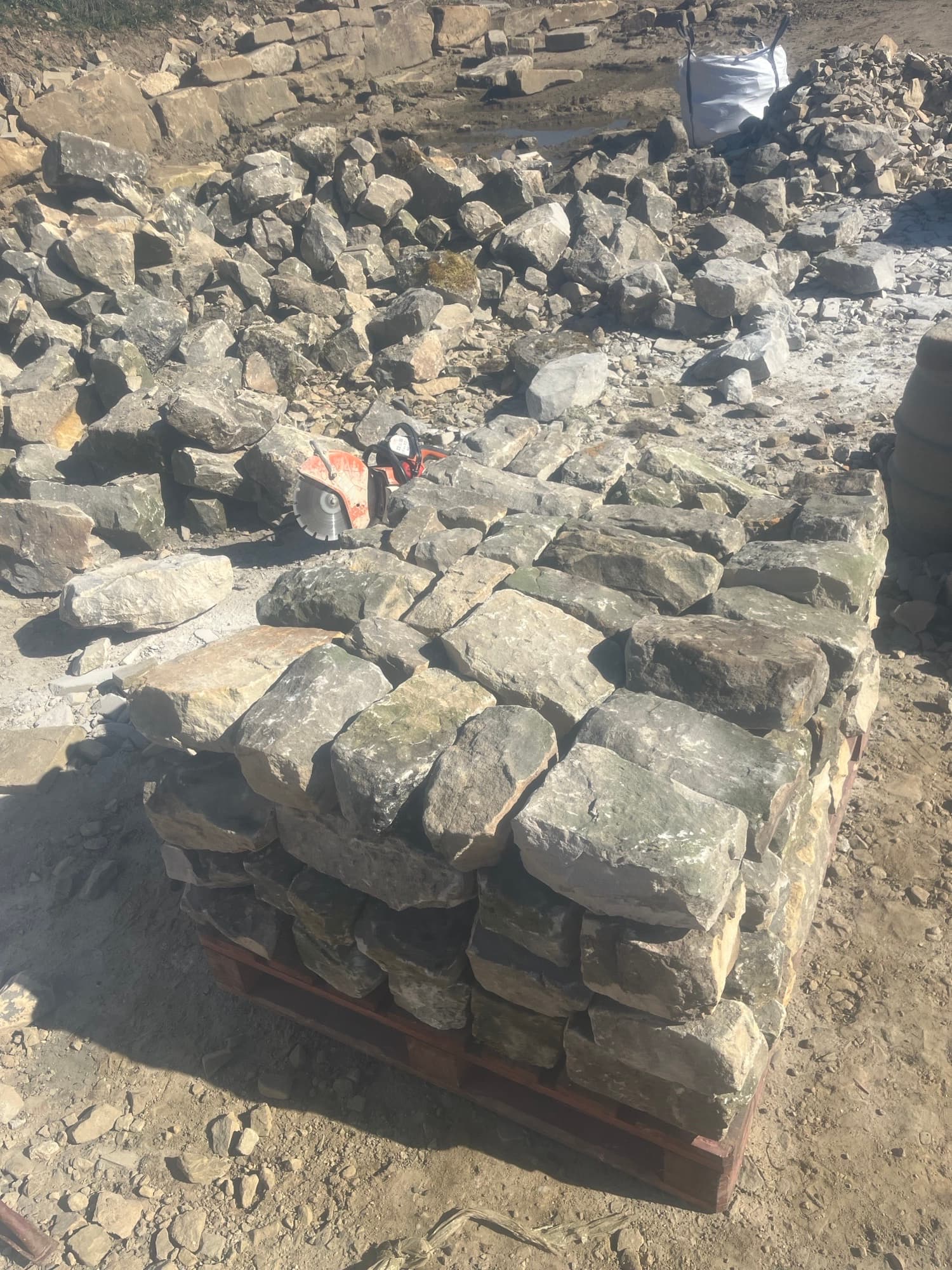 Reclaimed Welsh Sandstone, Handled from Start to Finish